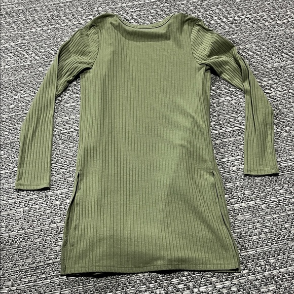 Streetwear Society | Long Olive Green Cardigan - Picture 6 of 9